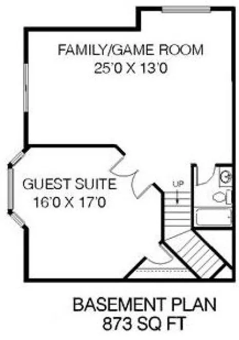 Basement Plan for House Plan #169903