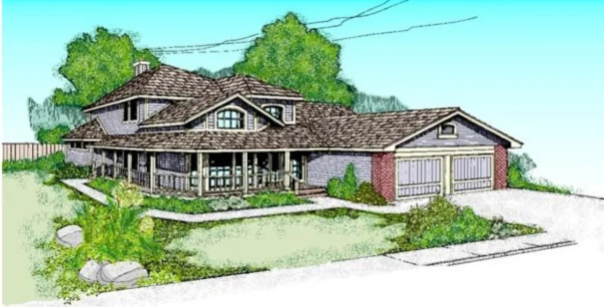 Full Rendering for House Plan #169903