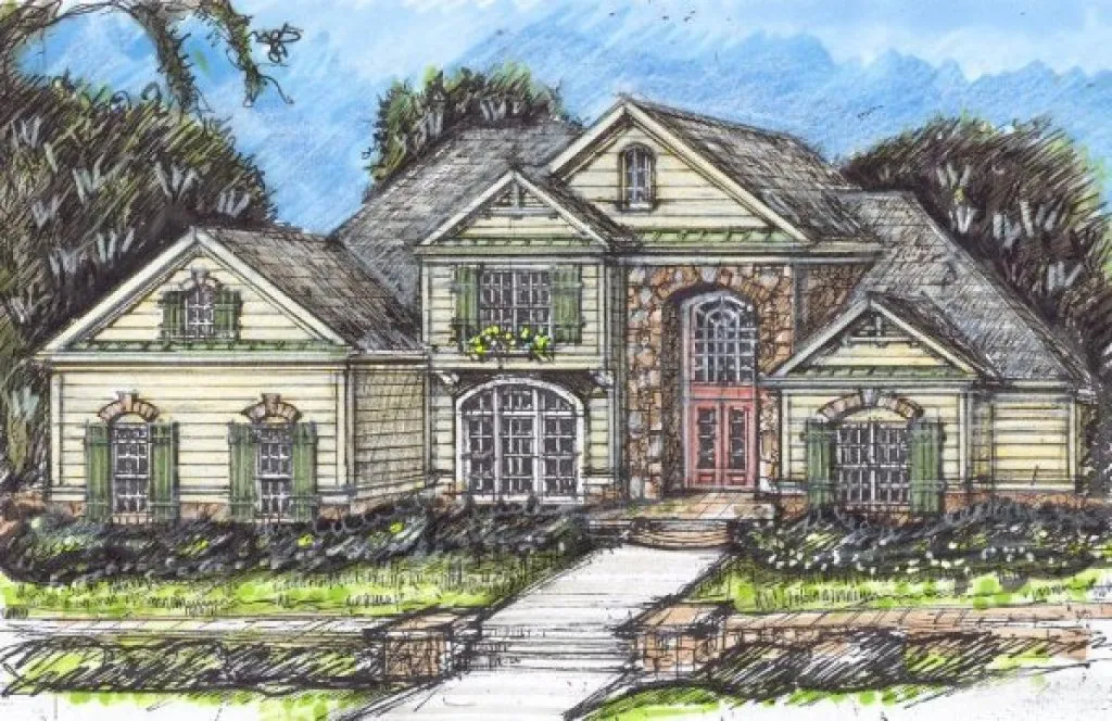 Full Rendering for House Plan #397600