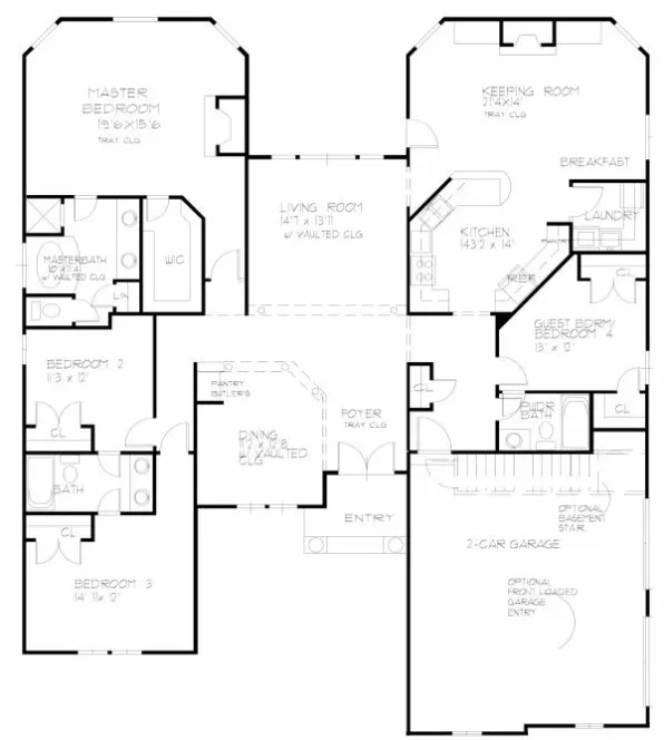 Main Floor Plan for House Plan #396120