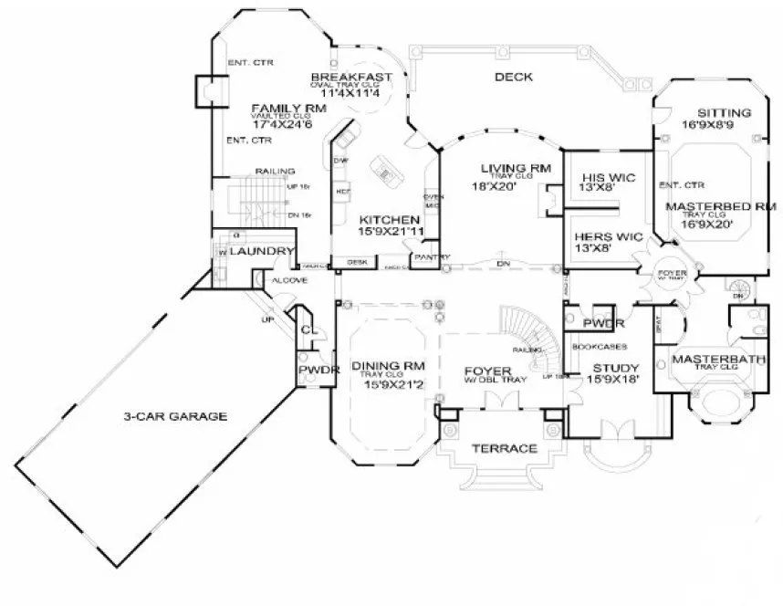 Main Floor Plan for House Plan #390620