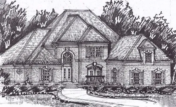 Full Rendering for House Plan #390400