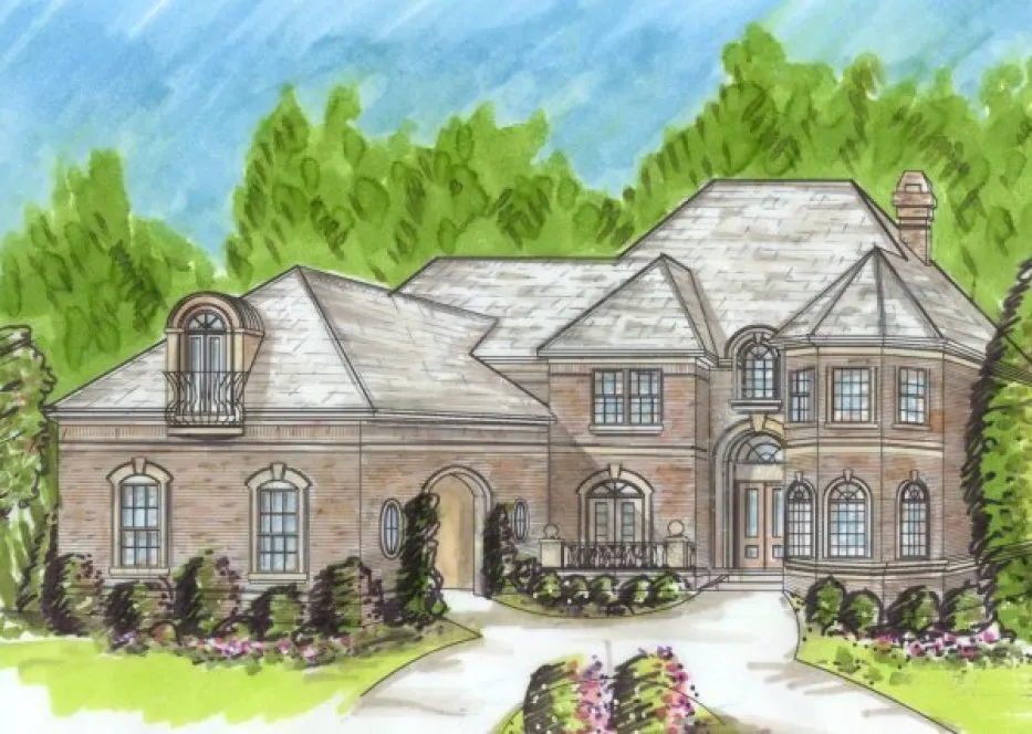 Full Rendering for House Plan #397010