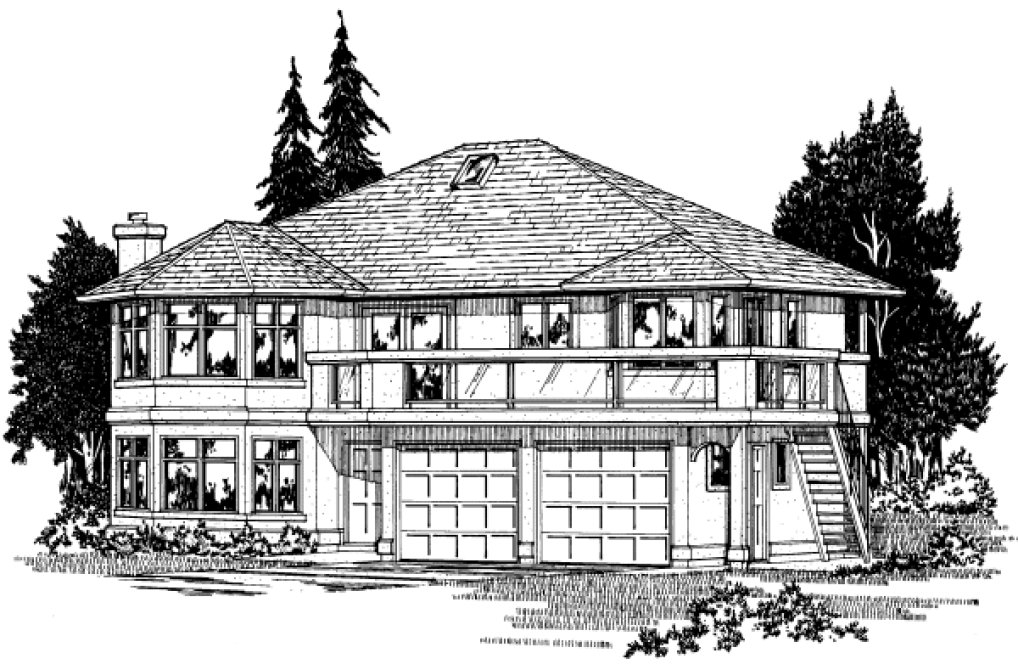 Full Rendering for House Plan #200940