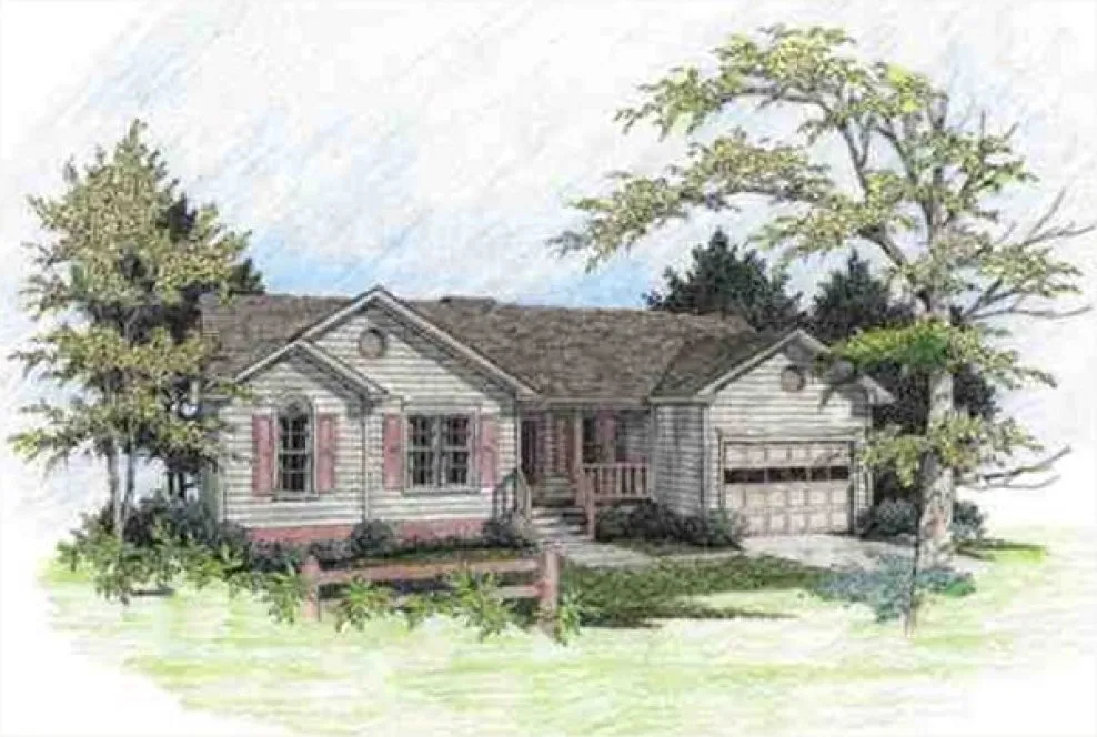Full Rendering for House Plan #274090