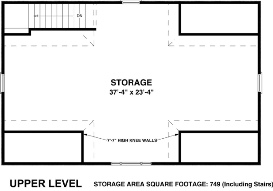 Second Floor Plan for House Plan #273070