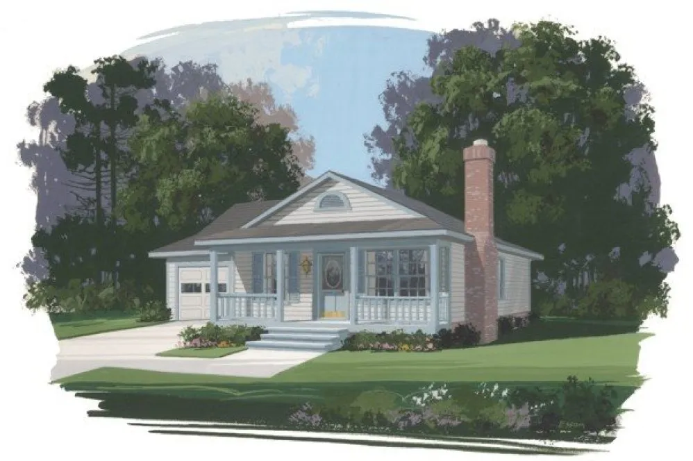 Full Rendering for House Plan #272001