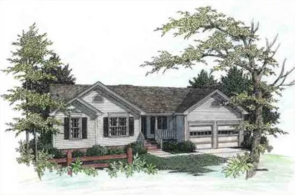 Full Rendering for House Plan #274001