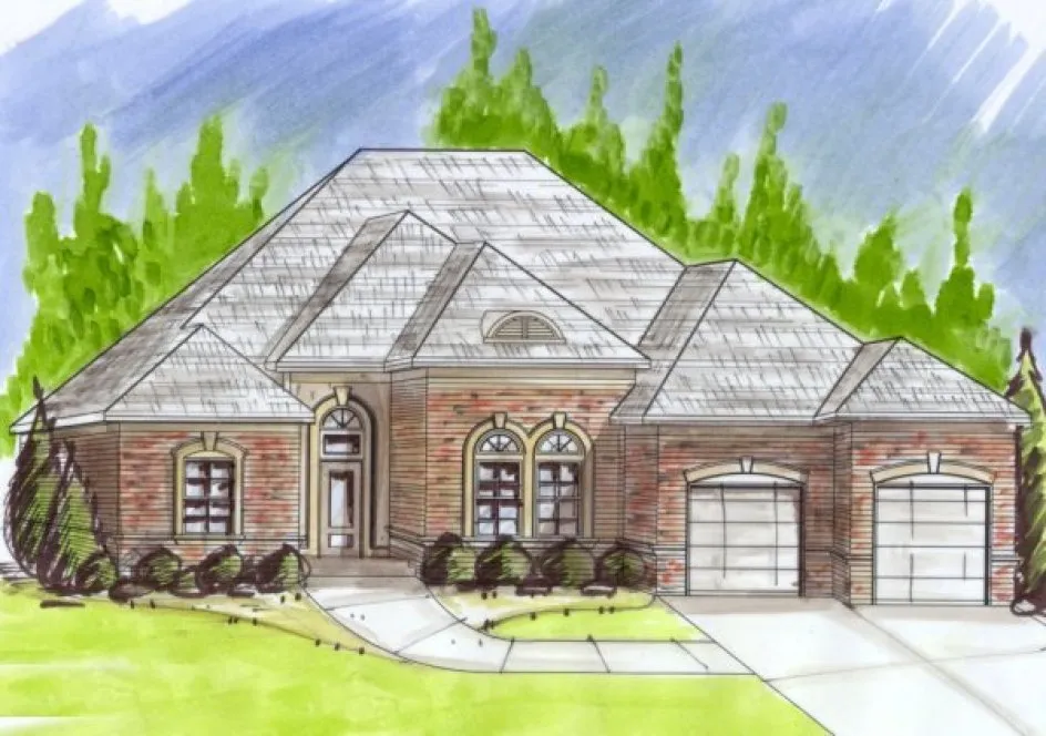 Full Rendering for House Plan #395120