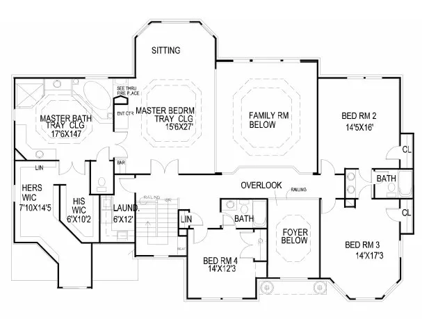 Second Floor Plan for House Plan #397230