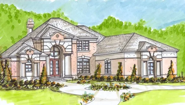 Full Rendering for House Plan #395210