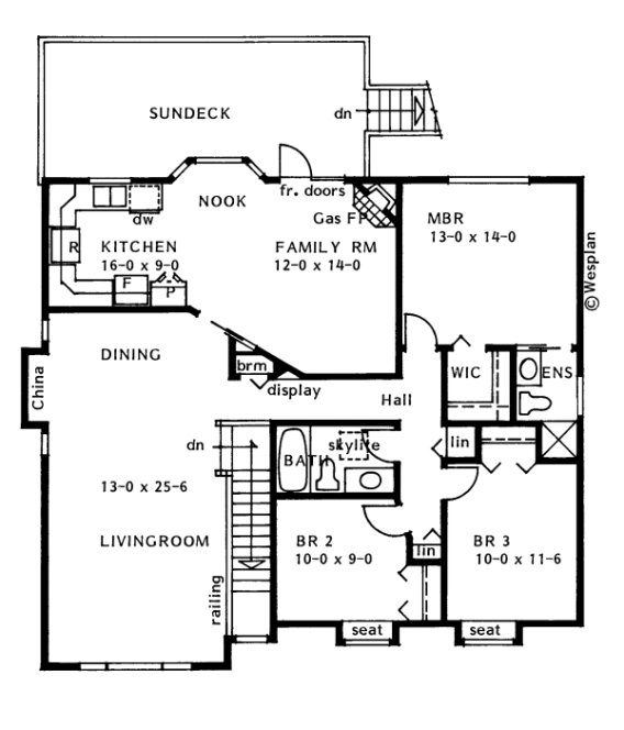 Main Floor Plan for House Plan #200942