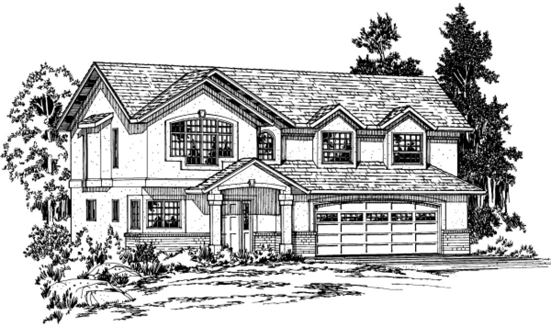 Full Rendering for House Plan #200942