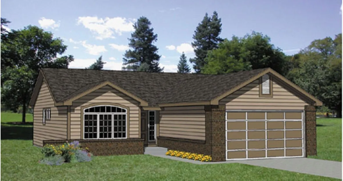 Full Rendering for House Plan #365001