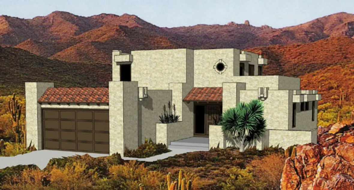 Full Rendering for House Plan #364089