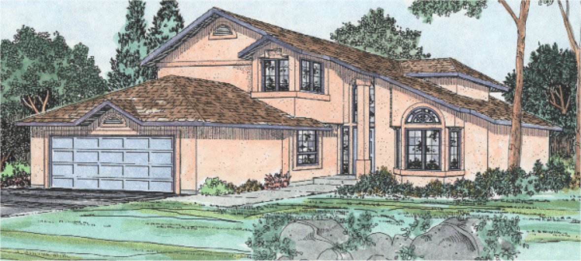 Full Rendering for House Plan #200947