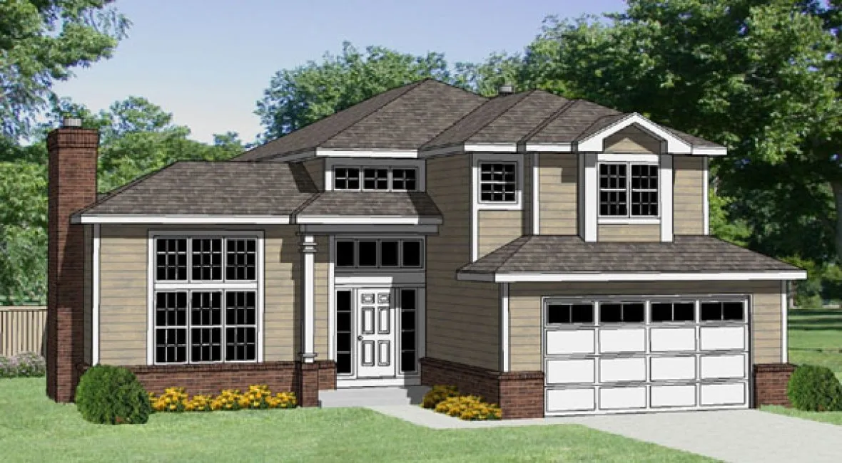 Full Rendering for House Plan #363029