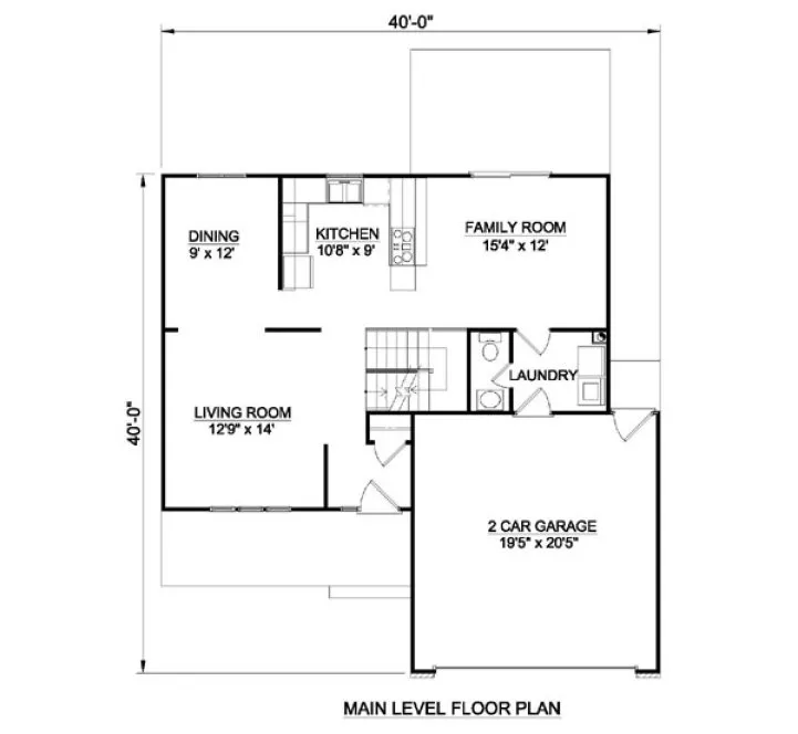 Main Floor Plan for House Plan #368002