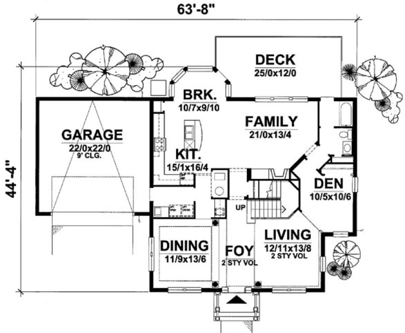Main Floor Plan for House Plan #297001