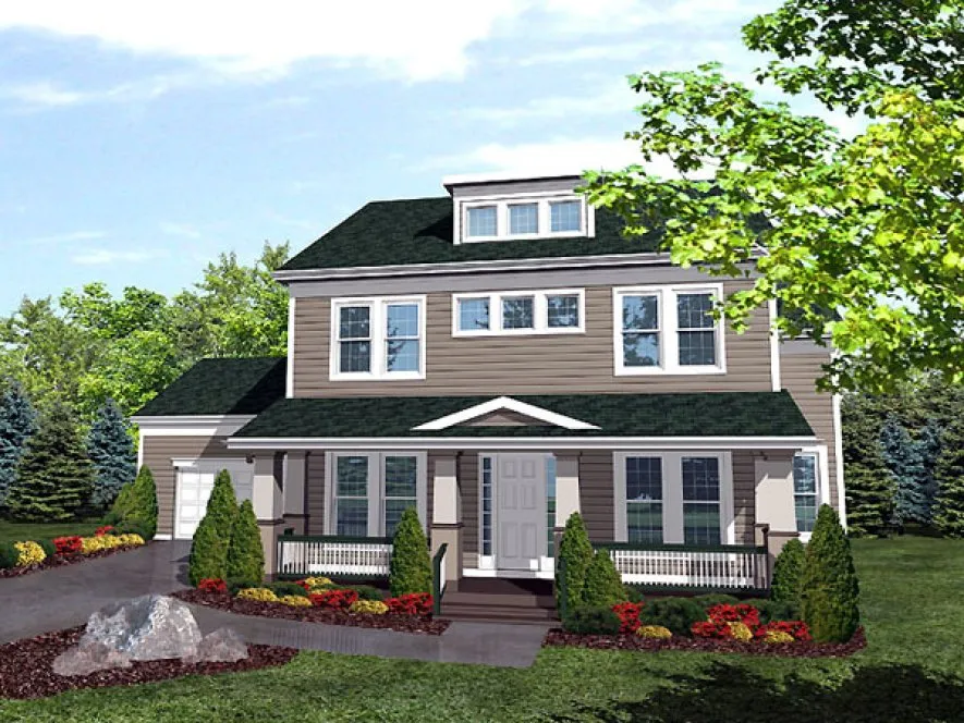 Full Rendering for House Plan #297001