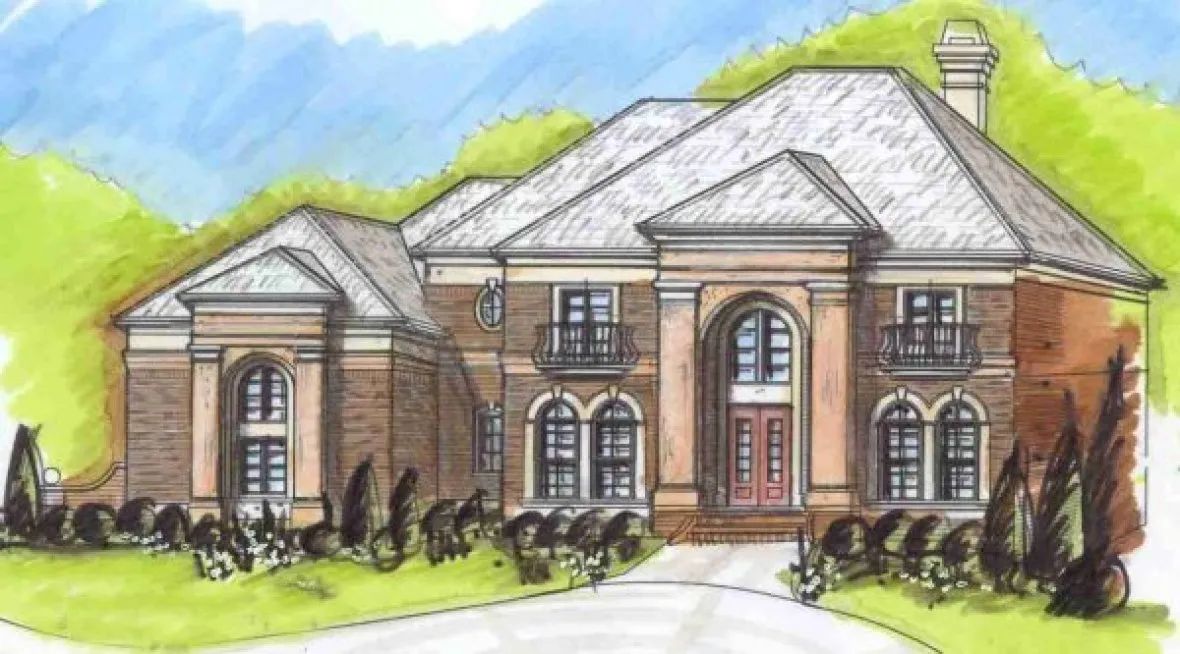 Full Rendering for House Plan #391220