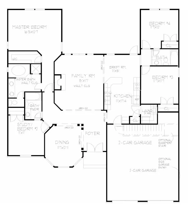 Main Floor Plan for House Plan #391020