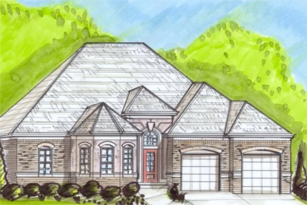 Full Rendering for House Plan #391020