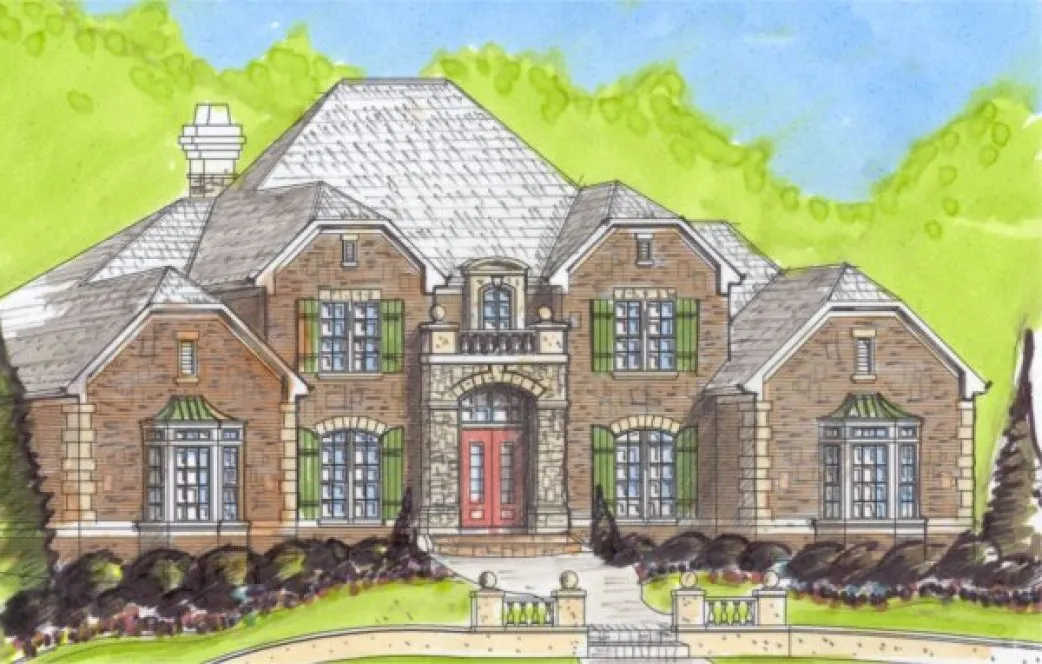 Full Rendering for House Plan #394020