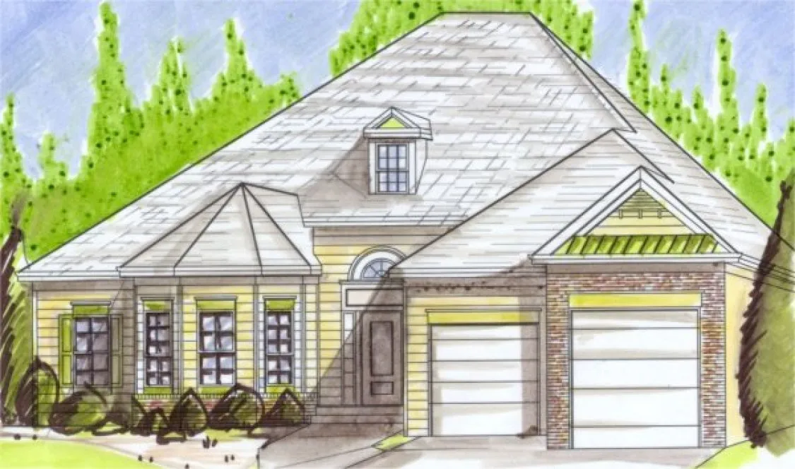 Full Rendering for House Plan #394120