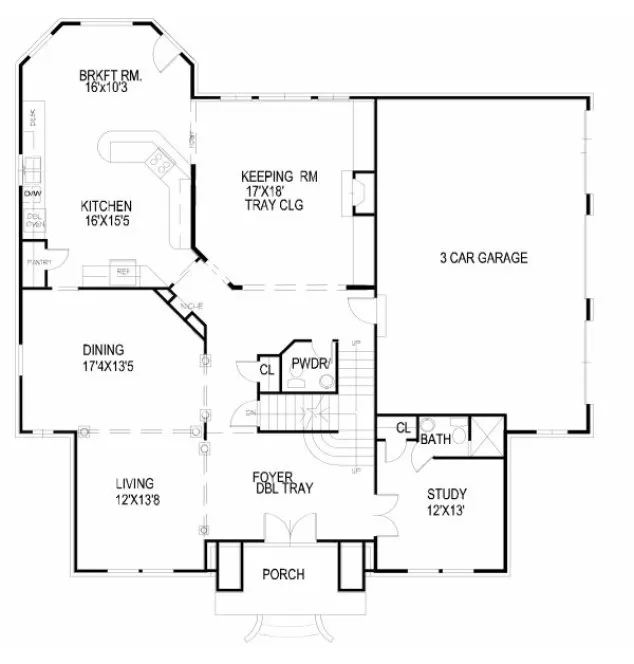 Main Floor Plan for House Plan #393620