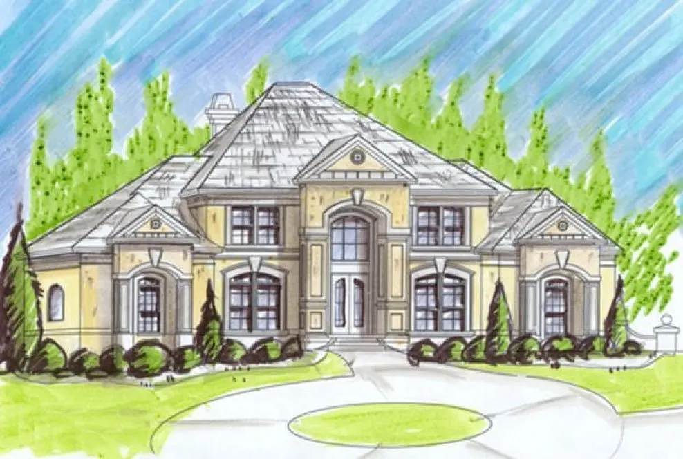 Full Rendering for House Plan #390220