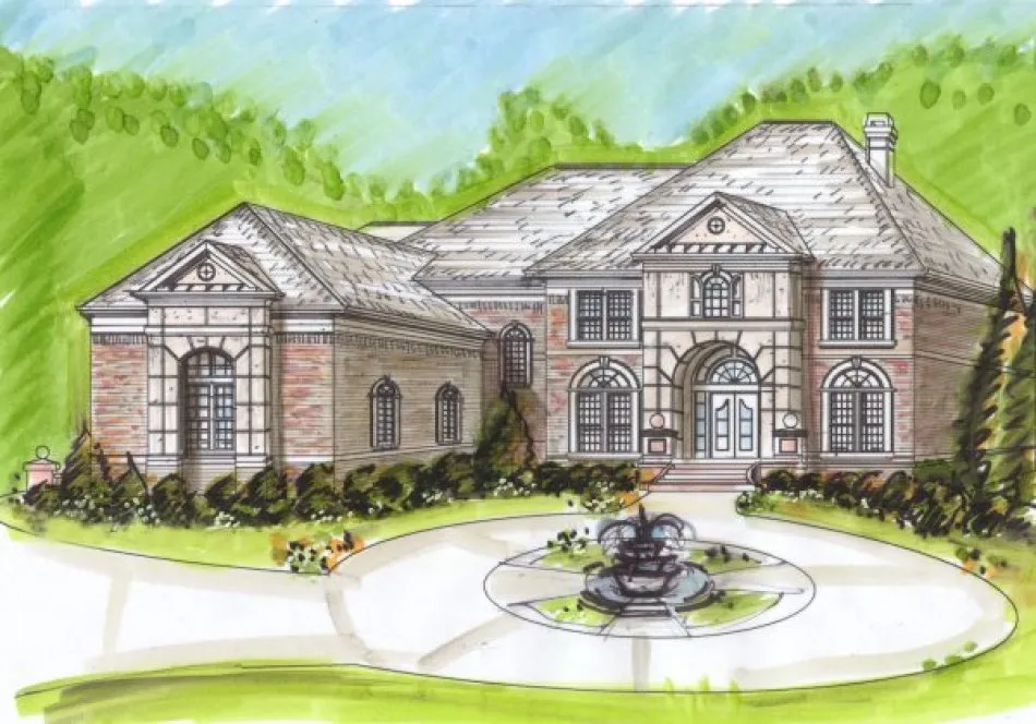 Full Rendering for House Plan #390060