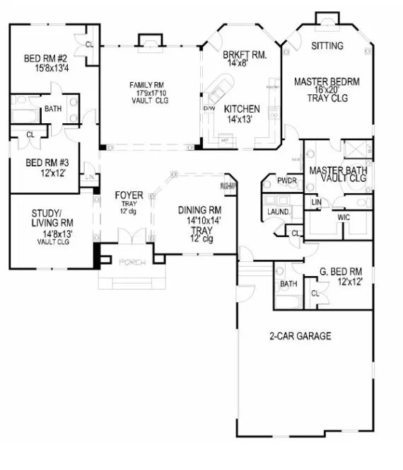 Main Floor Plan for House Plan #393400