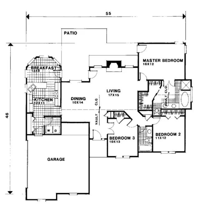 Main Floor Plan for House Plan #272151