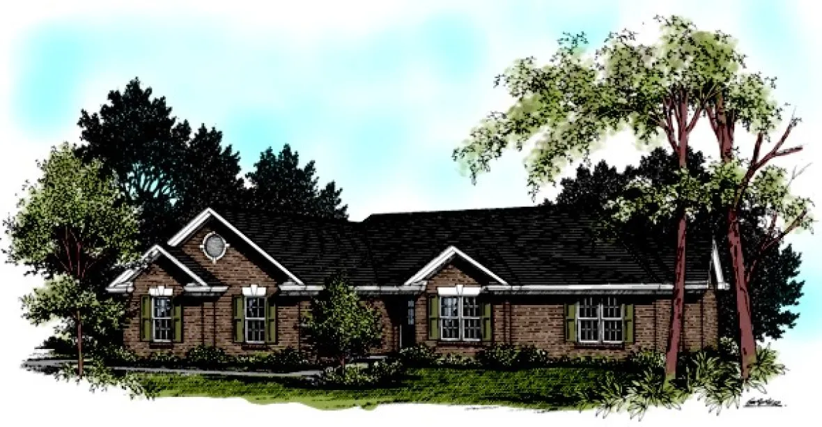 Full Rendering for House Plan #272151