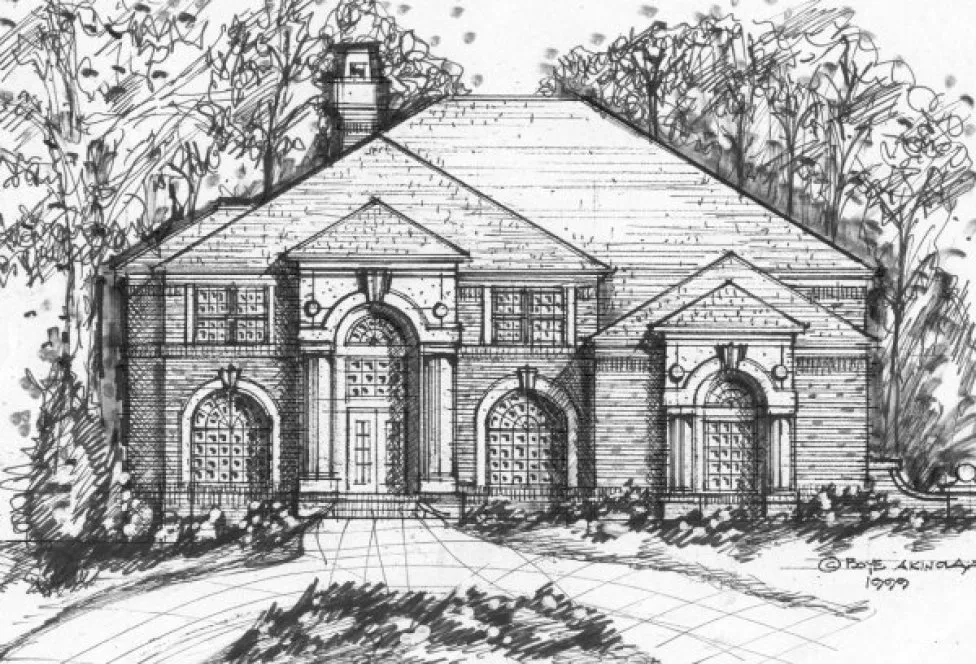 Full Rendering for House Plan #399200