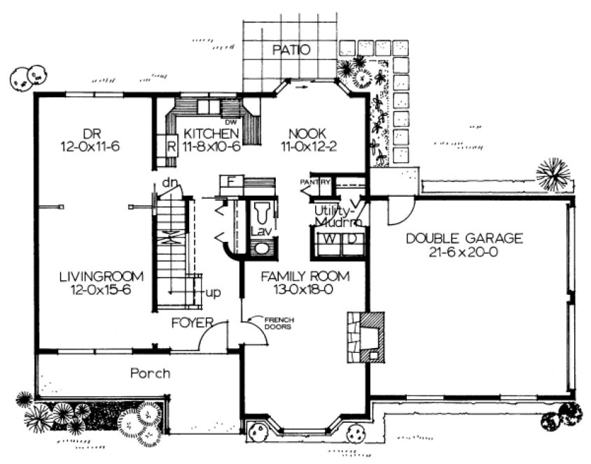 Main Floor Plan for House Plan #200958