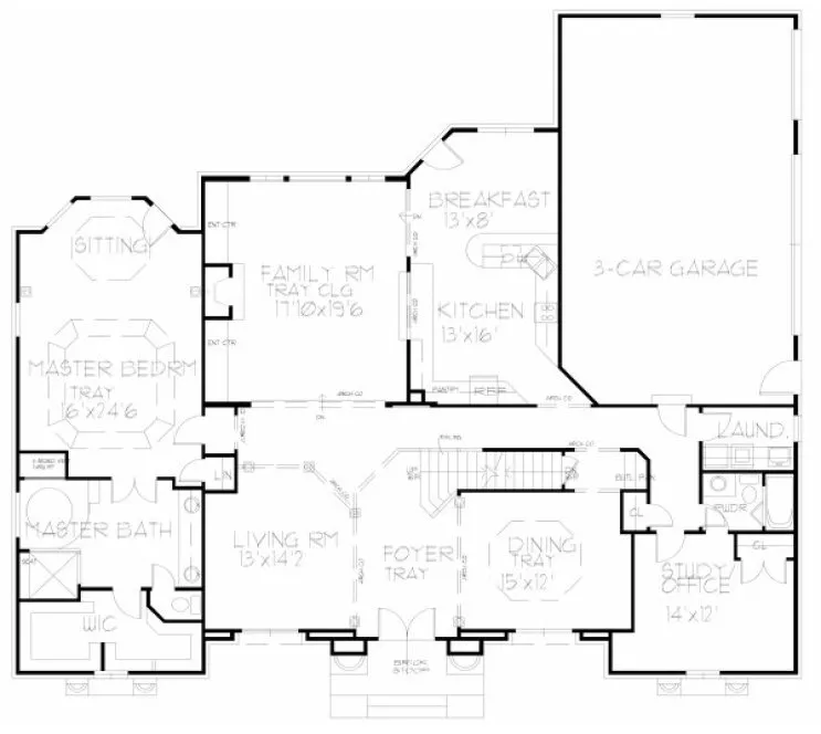 Main Floor Plan for House Plan #392620