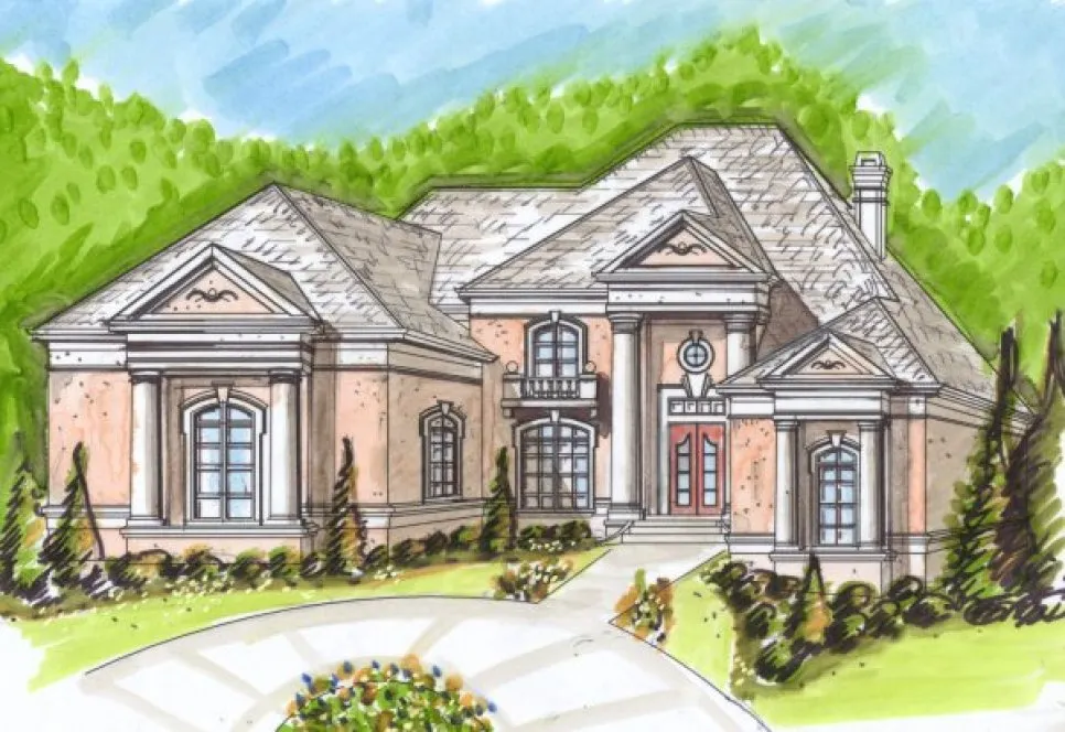 Full Rendering for House Plan #397110