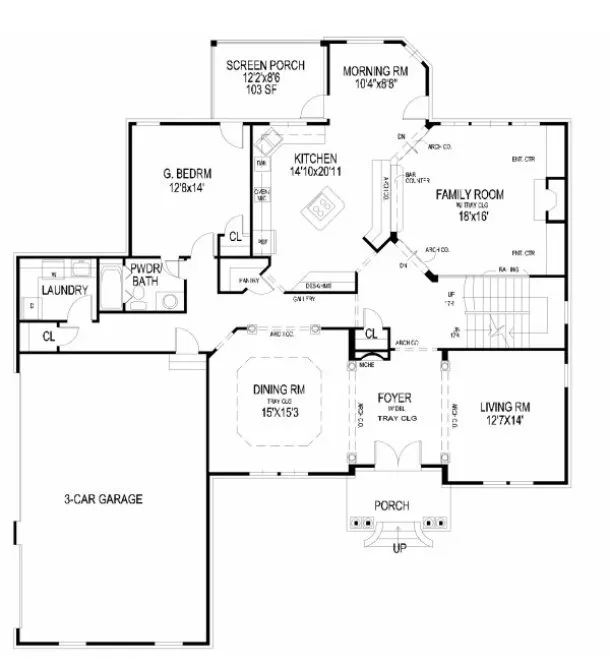 Main Floor Plan for House Plan #399620