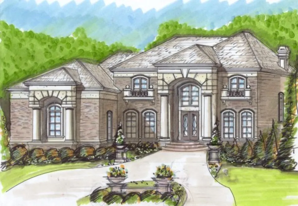 Full Rendering for House Plan #399620