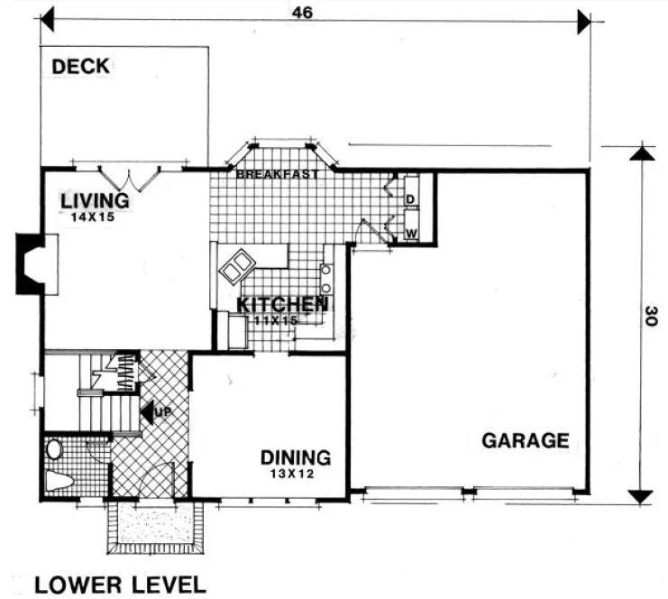 Main Floor Plan for House Plan #275061
