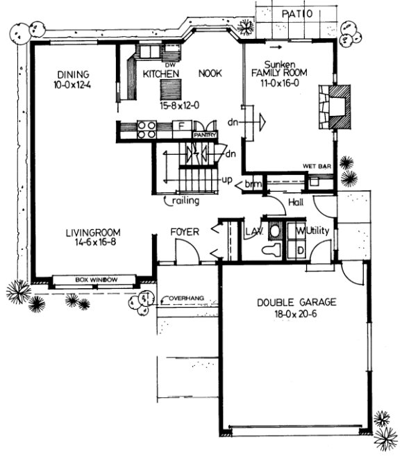 Main Floor Plan for House Plan #200959