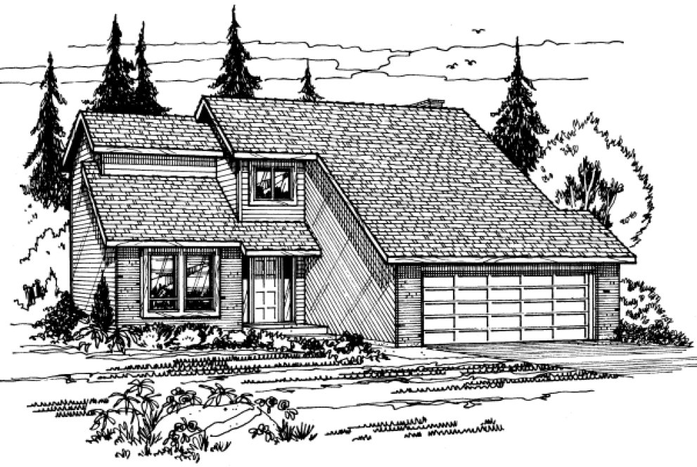 Full Rendering for House Plan #200959