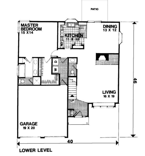 Main Floor Plan for House Plan #270161