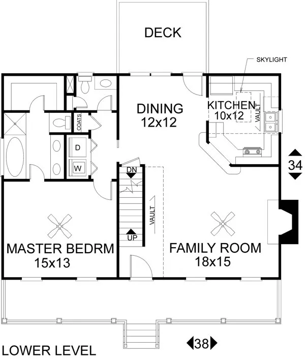 Main Floor Plan for House Plan #272161