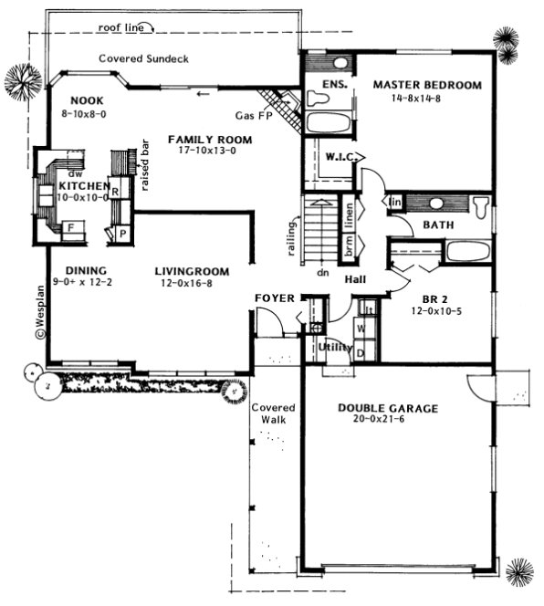 Main Floor Plan for House Plan #201052