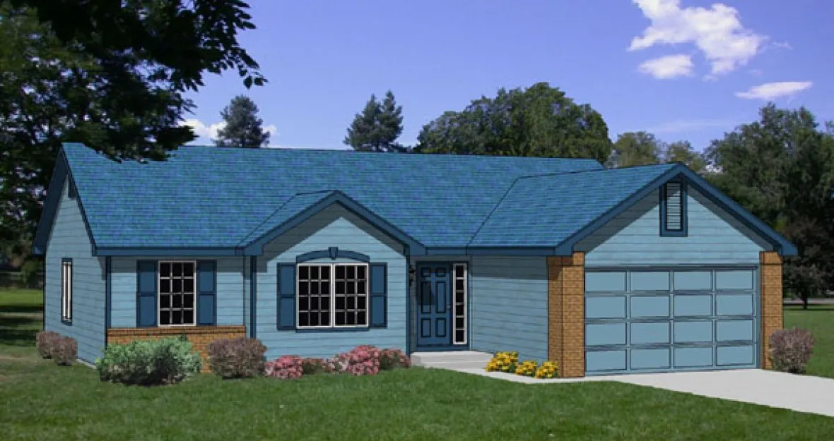 Full Rendering for House Plan #365101