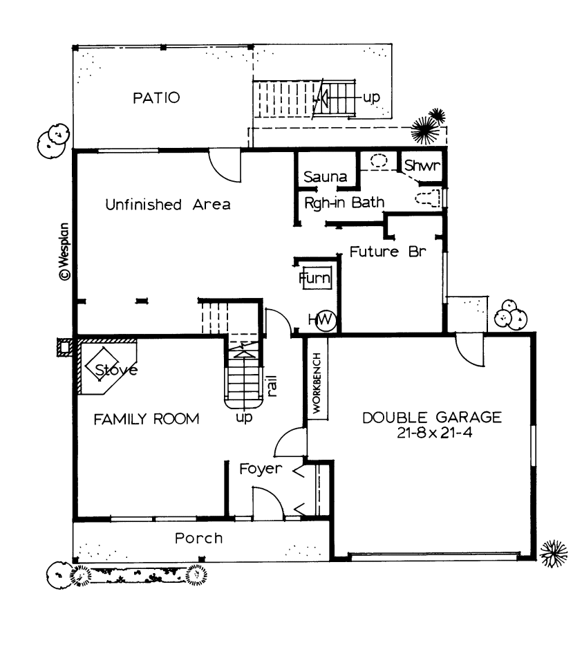 Basement Plan for House Plan #201061