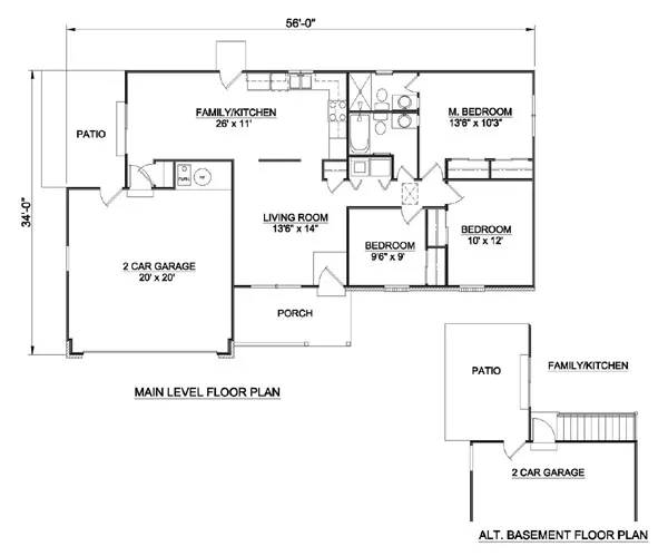 Main Floor Plan for House Plan #362201